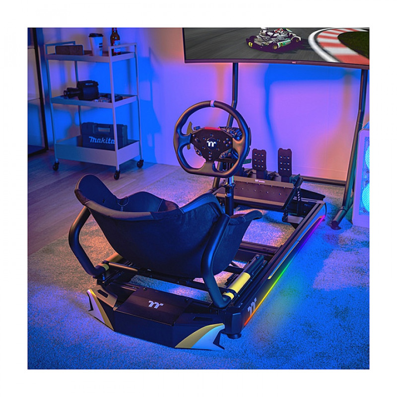 Thermaltake GK500 Go-Kart ajosimulaattori ohjaamo, musta