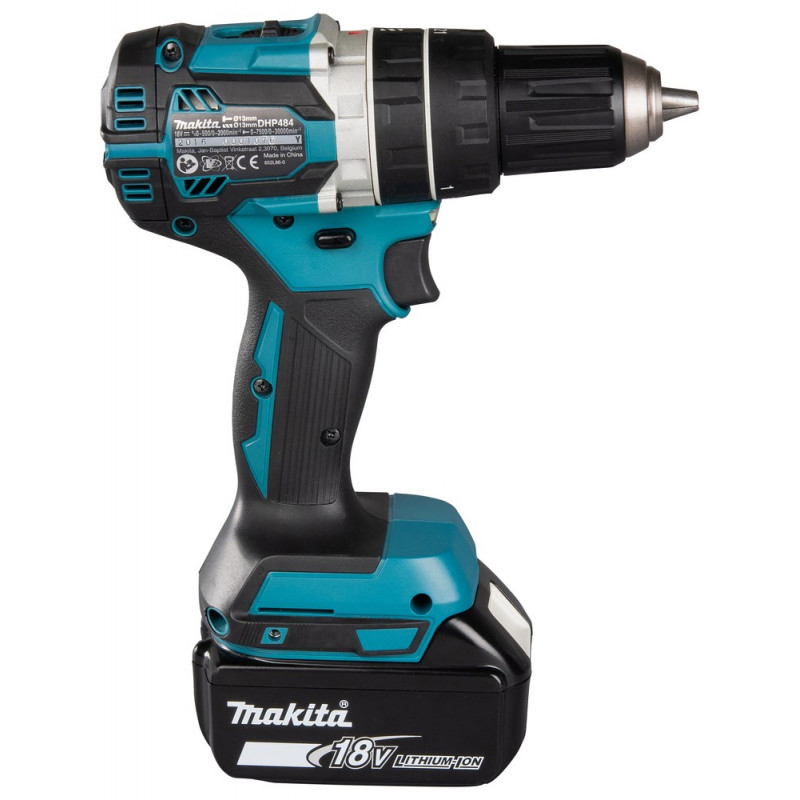 Makita DHP484RFJ akkuporakone, 2000 kierr./min, musta/sininen