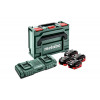 Metabo 18 V LiHD akku 8,0 Ah, 4 kpl + laturi (685135000)