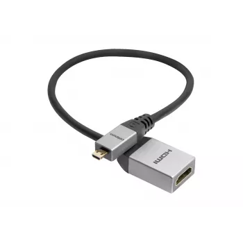 celexon Micro HDMI M/F -adapteri Ethernetillä, 2.0a/b 4K, Professional Line