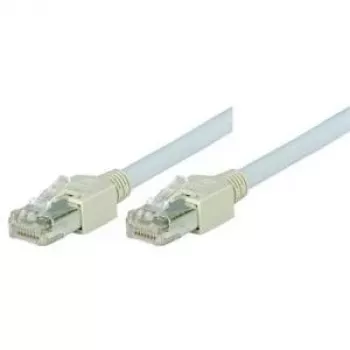 Tecline Cat5e F/UTP patch-kaapeli RJ45, 5 m, harmaa, LSZH