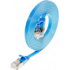 Wirewin Slim Cat6 U/FTP patch-kaapeli RJ45, 0,5 m, sininen