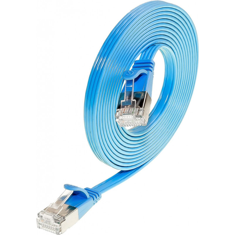 Wirewin Slim Cat6 U/FTP patch-kaapeli RJ45, 0,5 m, sininen