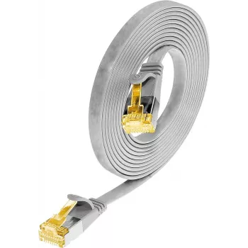 Wirewin Slim Cat6a U/FTP patch-kaapeli RJ45, 0,5 m, harmaa