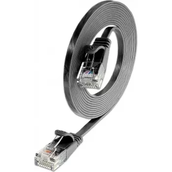 Wirewin Slim Cat6 U/UTP patch-kaapeli RJ45, 0,1 m, musta
