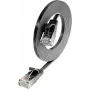 Wirewin Slim Cat6 U/UTP patch-kaapeli RJ45, 0,1 m, musta