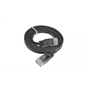 Wirewin Slim Cat6 U/UTP patch-kaapeli RJ45, 0,1 m, musta
