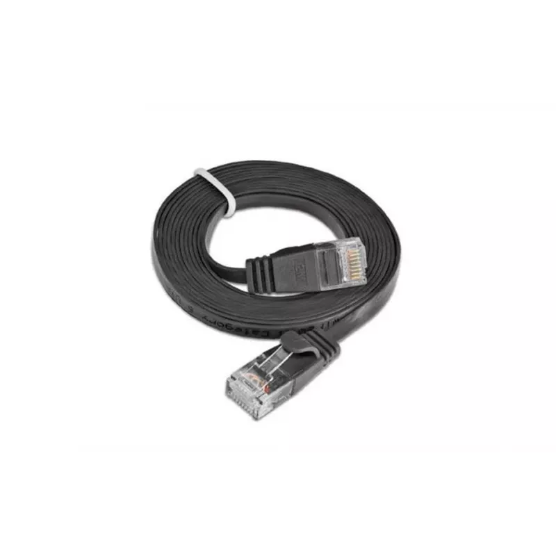 Wirewin Slim Cat6 U/UTP patch-kaapeli RJ45, 0,1 m, musta