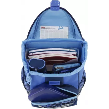 Herlitz UltraLight Plus koulureppu, Blue Shark