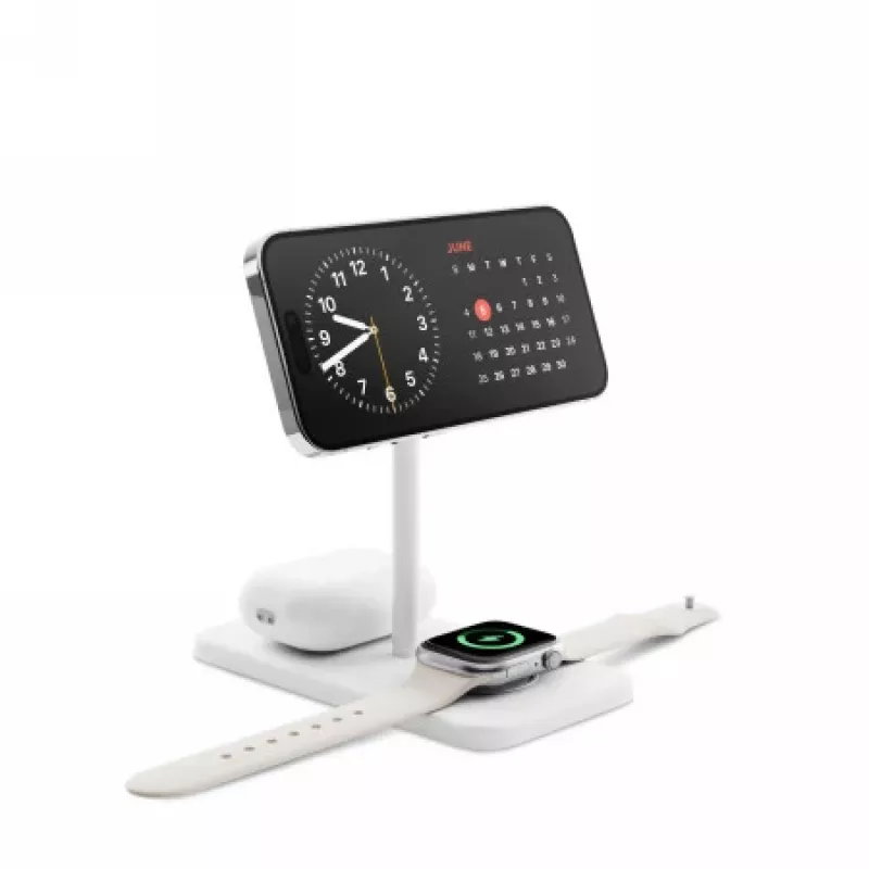 Twelve South HiRise 3 Deluxe 3-in-1 langaton laturi, 15 W, valkoinen