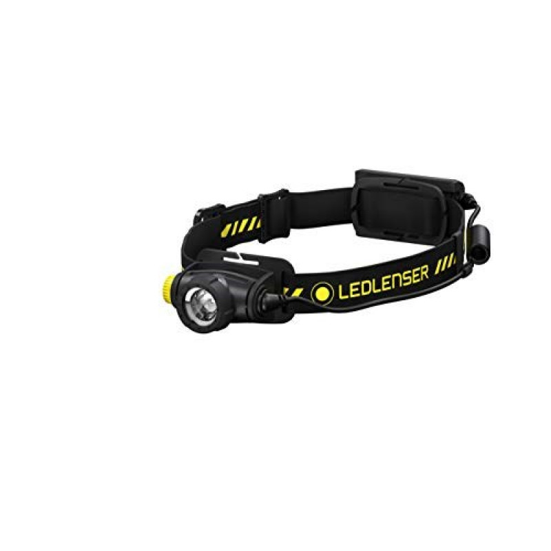 Ledlenser H5R Work -LED-taskulamppu, musta/keltainen