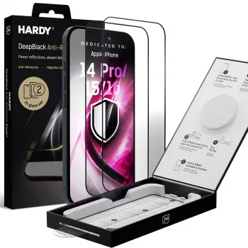 3mk DeepBlack heijastamaton lasinen näytönsuojakalvo Apple iPhone 14 Pro / 15 / 16