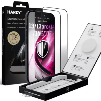 3mk DeepBlack heijastamaton lasinen näytönsuojakalvo Apple iPhone 13 / 13 Pro / 14 / 16e / 17e