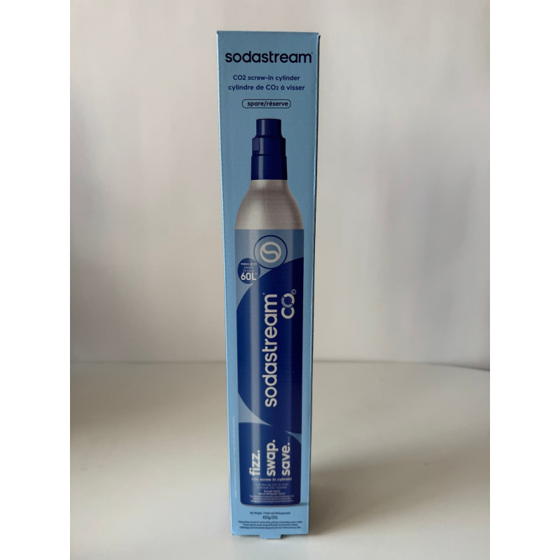 SodaStream Alcojet CO2-varaajasylinteri kaasulla, sininen