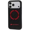 Audi RSQ Carbon Fiber Sport Red Circle MagSafe -kuori iPhone 18 Pro Max / 17 Pro Max, musta