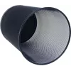 WEDO -paperikori Office, metallilankaa, 18 l, pyöreä, musta, korkeus 350 mm