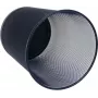 WEDO -paperikori Office, metallilankaa, 18 l, pyöreä, musta, korkeus 350 mm