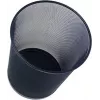WEDO -paperikori Office, metallilankaa, 18 l, pyöreä, musta, korkeus 350 mm