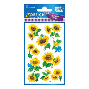 AVERY Zweckform Z-Design paperitarrat, auringonkukka, 30 tarraa (54103)