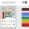 Mideer Silky Crayons täyttövärit, pehmeät ja pestävät, 12 kpl