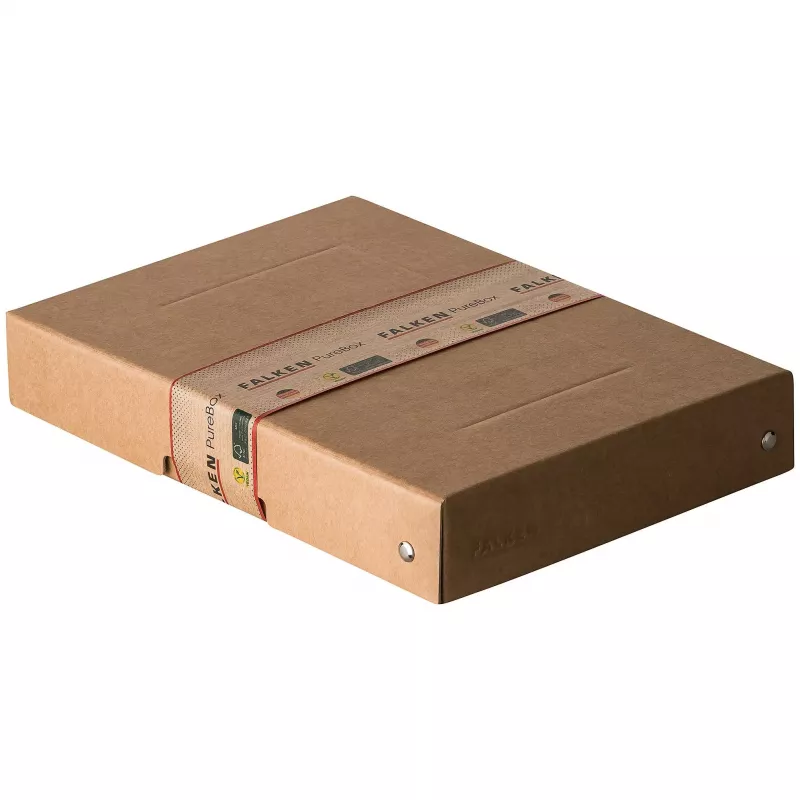 FALKEN PURE säilytyslaatikko 500 arkkia, 18 x 25 x 4 cm, ruskea