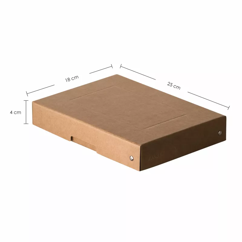 FALKEN PURE säilytyslaatikko 500 arkkia, 18 x 25 x 4 cm, ruskea