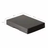 FALKEN PURE säilytyslaatikko 500 arkkia, 18 x 25 x 4 cm, musta