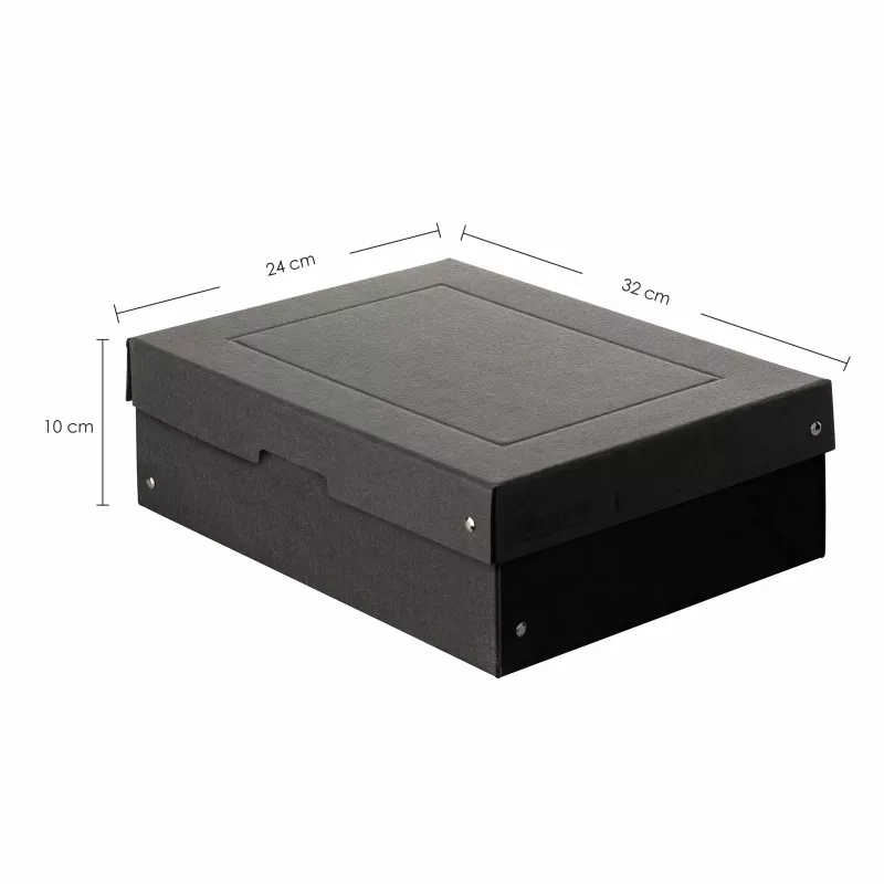 FALKEN PURE -säilytyslaatikko 7,0 l musta 24,0 x 32,0 x 10,0 cm