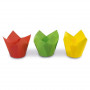Guardini tulenmuotoiset paperiset muffinivuoat 12 kpl värillinen Easy Bake Ø 7,5 x 8 cm