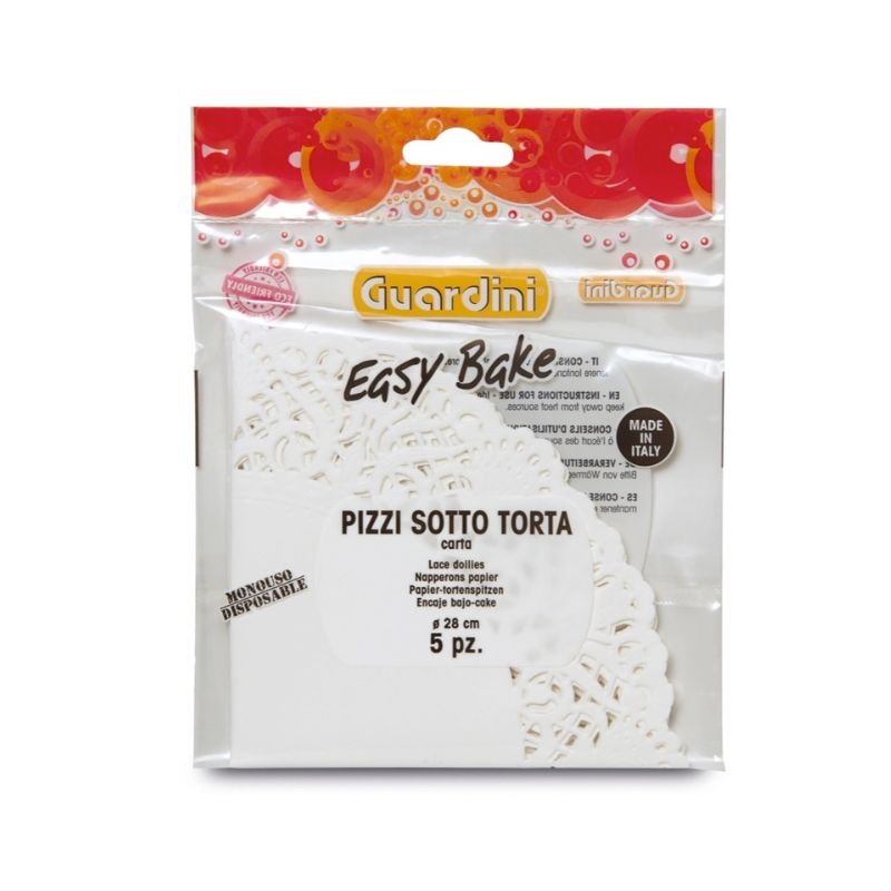 Guardini Easy Bake koristepaperialuset Ø 28 cm, 5 kpl