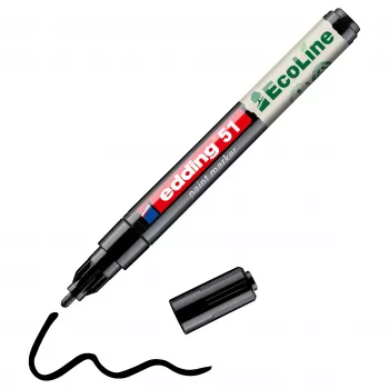 Edding 51 EcoLine 4-51-001 maalitussi musta 1 mm, 2 mm