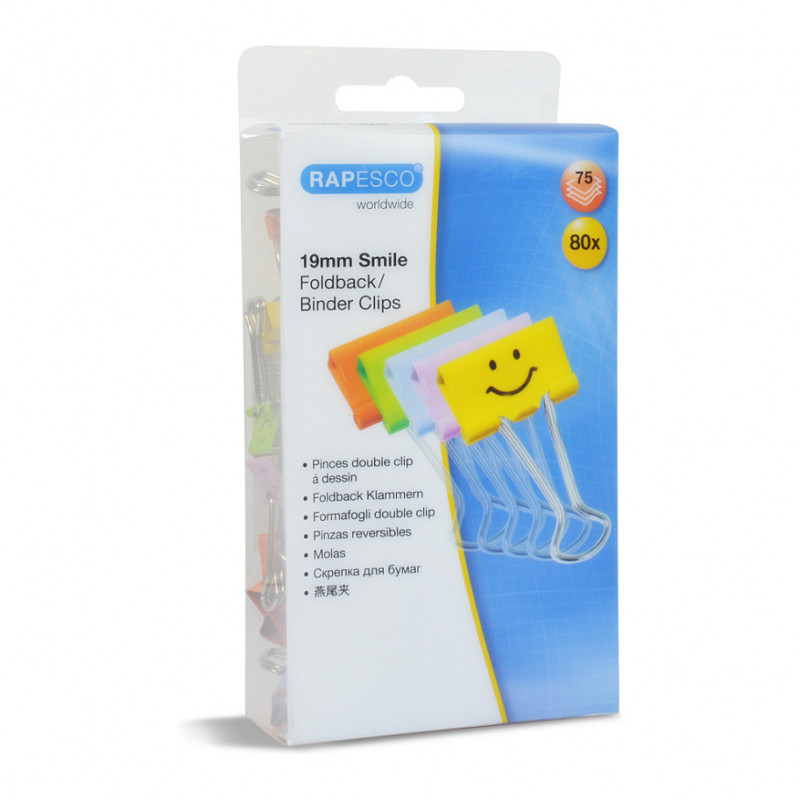 RAPESCO® arkistoklipsit värisekoitus 1,9 cm