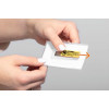 Durable CLICK FOLD nimikyltti magneetilla 40 x 75 mm, läpinäkyvä, 10 kpl