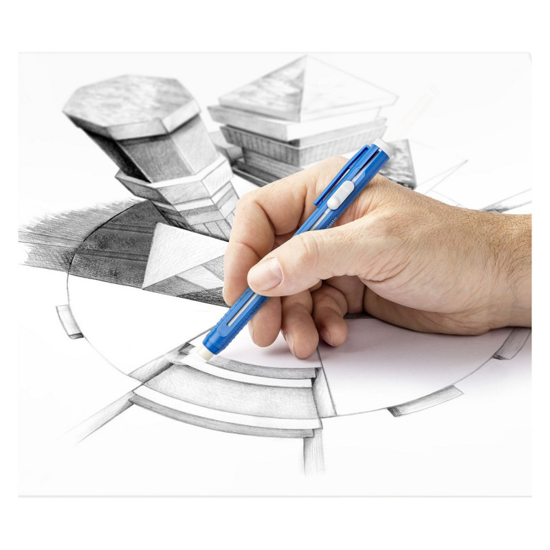 STAEDTLER Mars plastic 528 50 kynänpyyhekumi, täytettävä, sininen