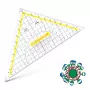 ARISTO geometriakolmio kahvalla, 25,0 cm