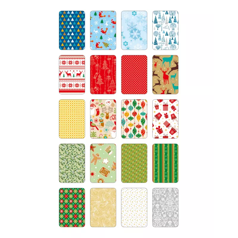 folia aihelehtiö joulu, 270 g/m², värilajiteltu
