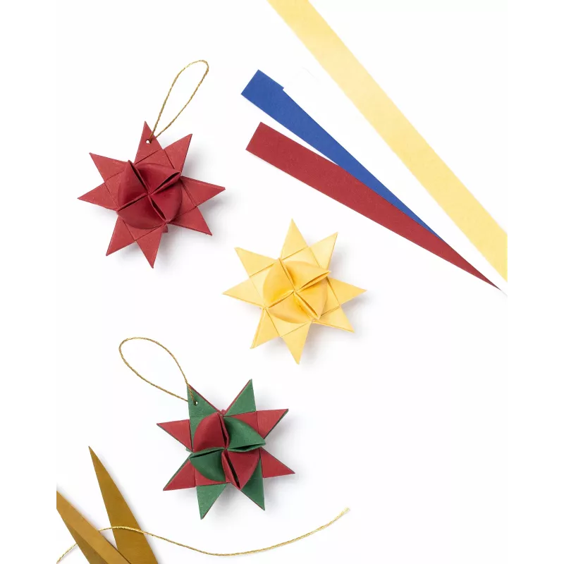 folia taittopaperi Fröbel-tähdille, mini, värikäs sekoitus