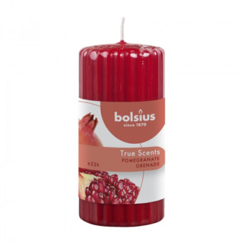 Bolsius True Scents tuoksukynttilä sylinteri Ø58 x 120 mm, granaattiomena