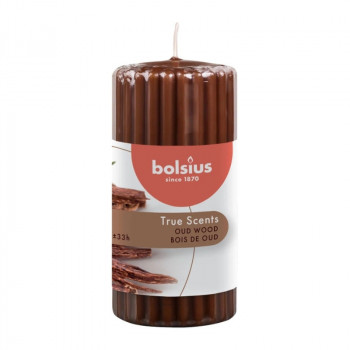 Bolsius True Scents tuoksukynttilä sylinteri Ø58 x 120 mm, Oud Wood