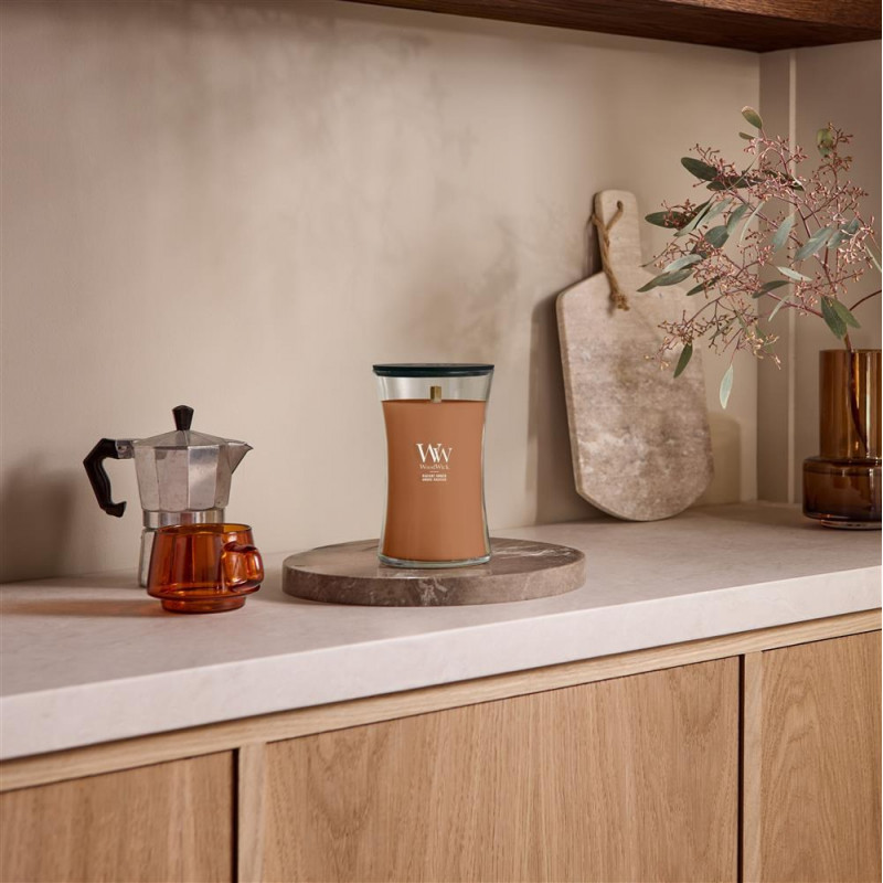 WoodWick Radiant Amber kynttilä, keskikokoinen