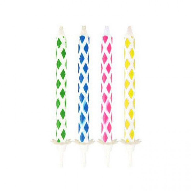 PAPSTAR taikasyntymäpäiväkynttilät, 6 cm, värikäs