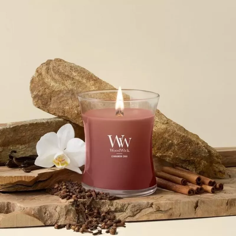 WoodWick pieni kynttilä, Cinnamon Chai