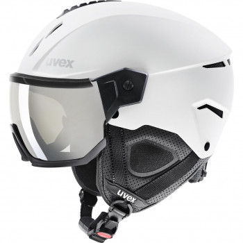 UVEX Instinct Visor laskettelukypärä, musta/valkoinen, 53-55 cm (56/6/260/50)
