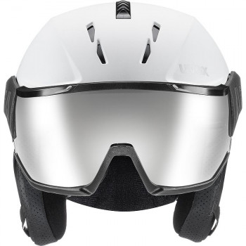 UVEX Instinct Visor laskettelukypärä, musta/valkoinen, 56-58 cm (56/6/260/50)