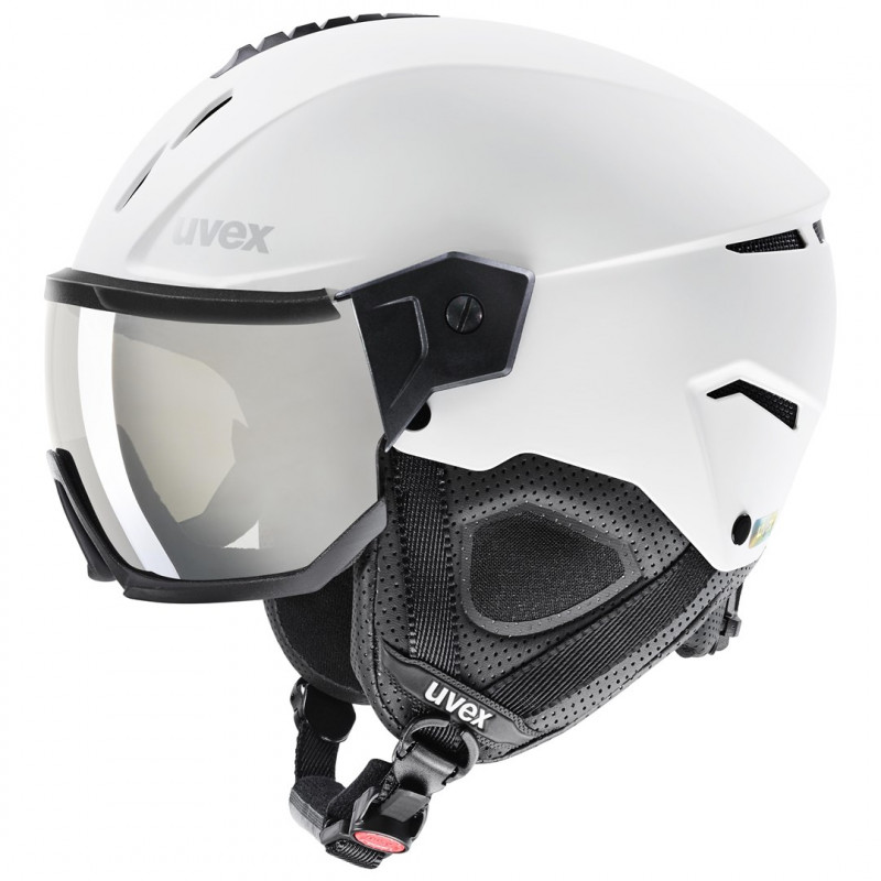 UVEX Instinct Visor laskettelukypärä, musta/valkoinen, 56-58 cm (56/6/260/50)