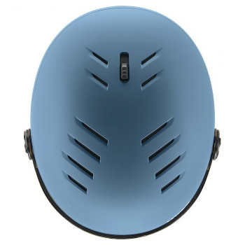 UVEX Wanted Visor laskettelukypärä, kivi/sininen, 58-61