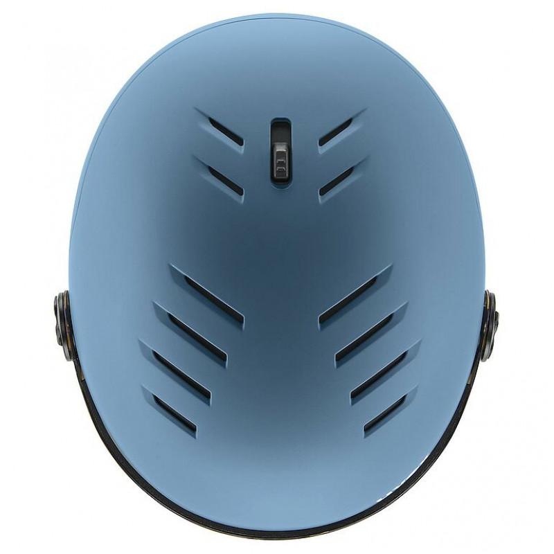 UVEX Wanted Visor laskettelukypärä, kivi/sininen, 58-61