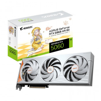 Gigabyte AORUS GeForce RTX 5060 ARI 8G näytönohjain - 8GB GDDR7, 128 Bit, PCIe 5.0