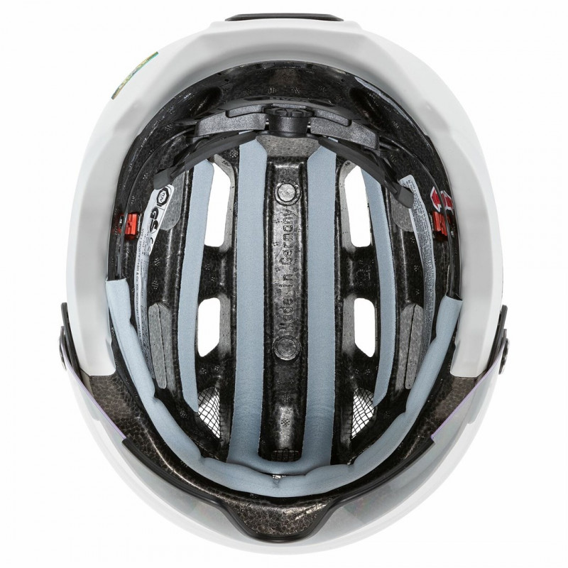 UVEX Finale Visor pyöräilykypärä, valkoinen/hiekka, 52-57