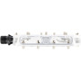 Leatt AllMtn 6.0 Flat polkimet, kapea alusta 114x100 mm, hopea